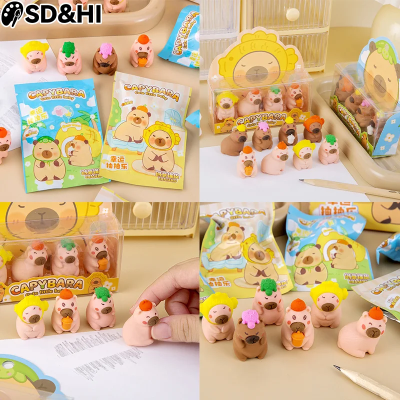 Gomme Morbide Per Bambini A Forma Di Animali – Confezione Da 6 Pezzi – PVC Senza Ftalati – Cancelleria Divertente Per Scuola