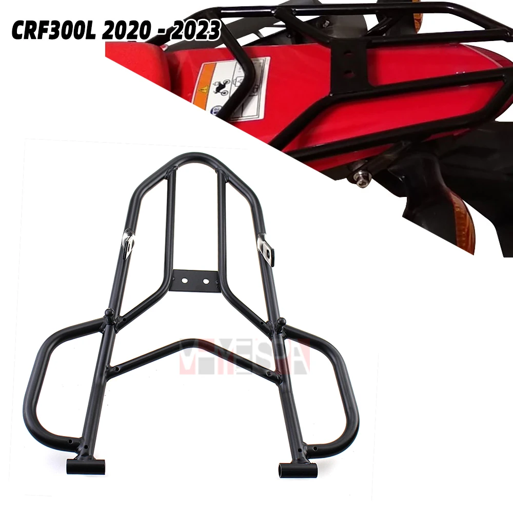 Motorcycle Rear Seat Luggage Rack With Handle Grip Luggage Support