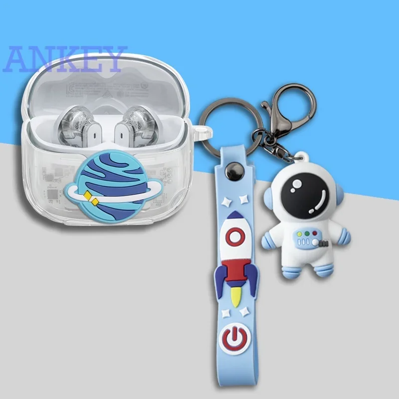Per Jbl Tune Beam / Tune Buds / Tune Flex Case Silicone Protettivo Trasparente Cute Cartoon Cover Bluetooth Auricolare Shell