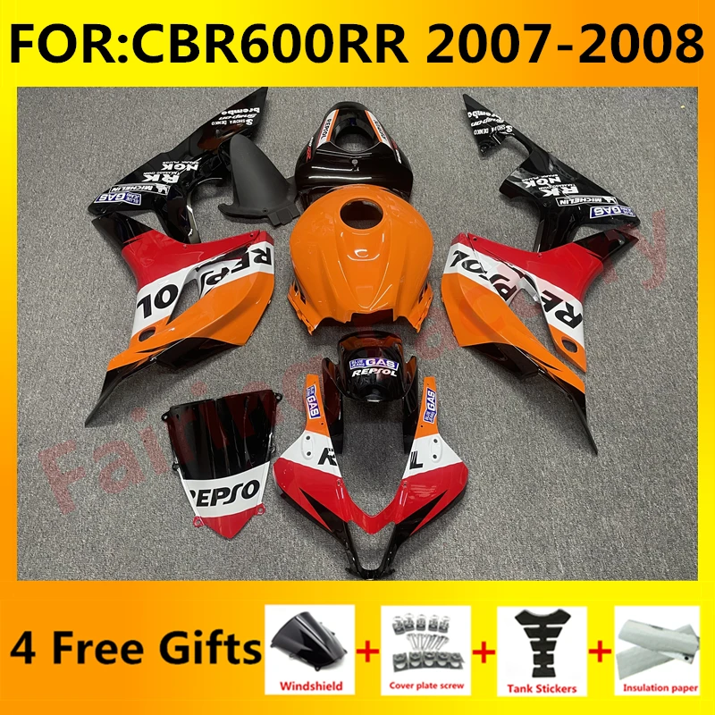 

New ABS Motorcycle Whole Fairings Kit for CBR600RR F5 2007 2008 CBR600 RR CBR 600RR 07 08 Bodywork full fairing kits set repsol