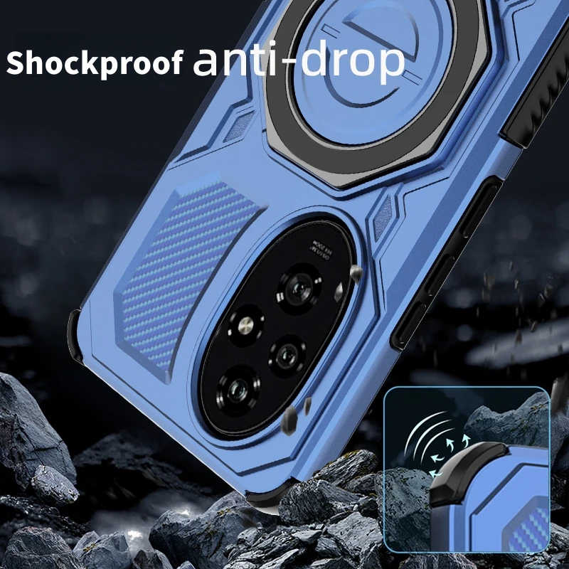 Shockproof Armor Protection Phone Cover with Car Magnetic Holder Ring