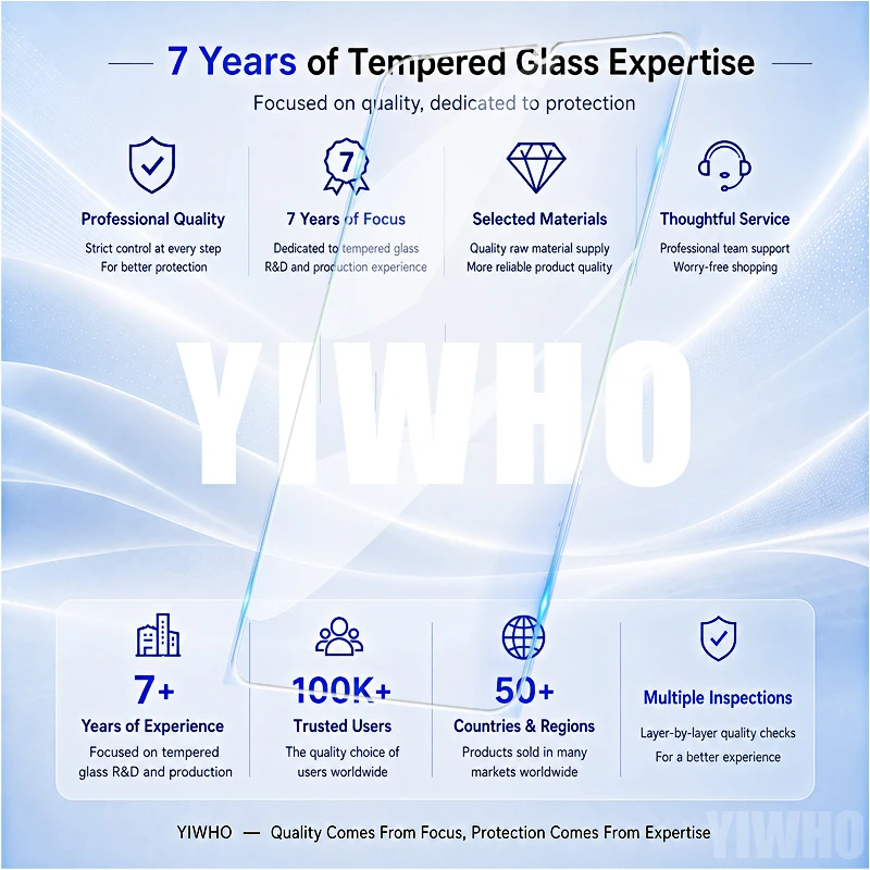 Premium Protective Tempered Glass Screen Protector - Full Cover HD Black Film, 1-100Pcs Pack