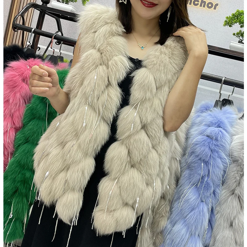 autumn-winter-natural-fur-coat-women's-fox-fur-vest-fashion-fur-sleeveless-jacket-luxury-warmth-tassles-waistcoat-genuine-fur