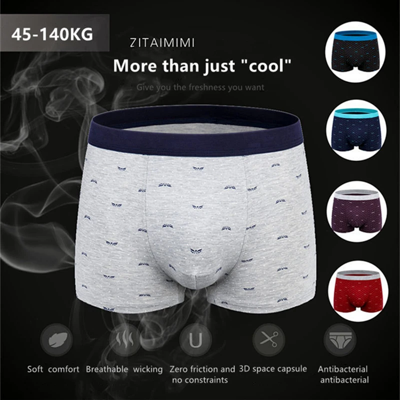 4-piece Gift Box For Chinese New Year, Men's Fashion Cotton Breathable  Skin-friendly, Soft And Antibacterial Comfy Stretchy Boxer Briefs Shorts,  Men's