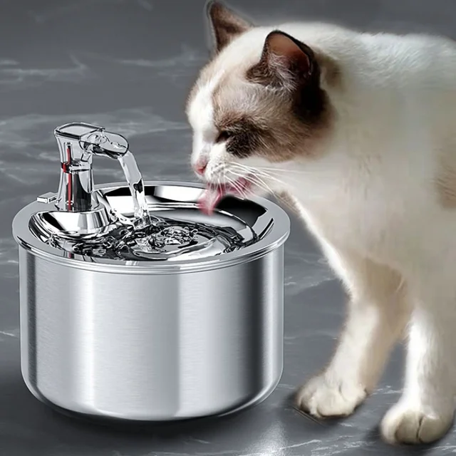 Automatic Stainless Steel Pet Fountain 2