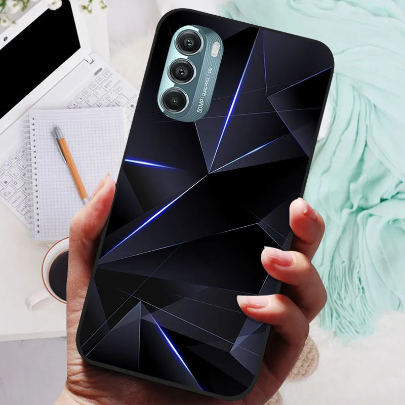 Lion & Wolf Black Silicone Soft Back Protective Case - Sleek & Stylish Cover