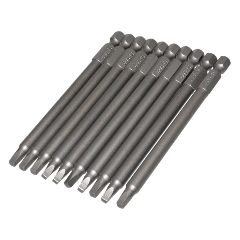

Y1UB Screwdriver Bits Set Square Driver Bit Steel 1/4 Shank Magnetic 10cm