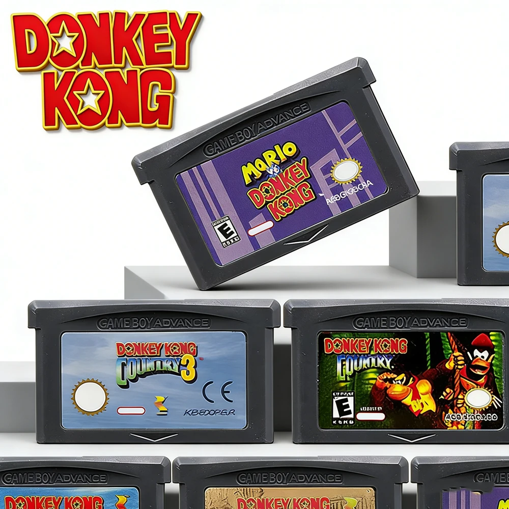 GBA-Spielkassette, 32-Bit-Videospielkonsolenkarte, Donkey Kong-Serie vs. Donkey Kong Country für GBA/SP/DS
