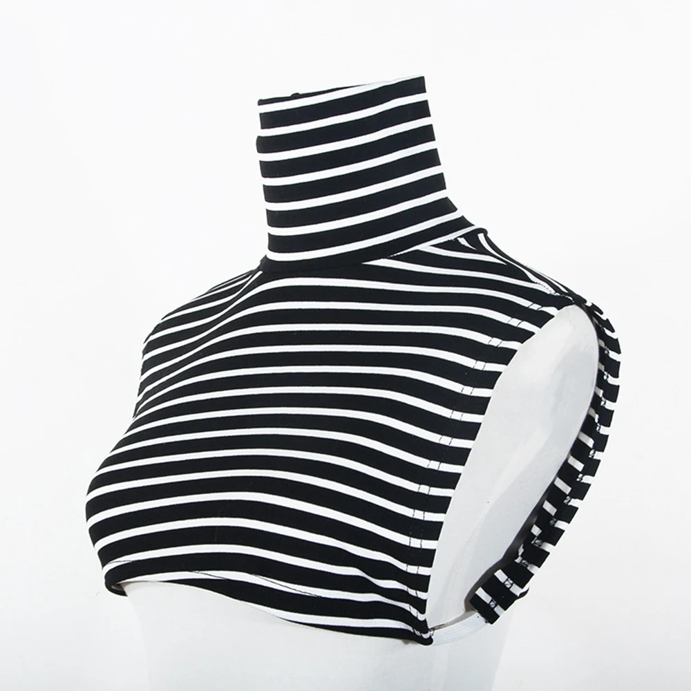 

2023 модная женская Модальная водолазка с имитацией воротника, удлиненная однотонная блузка с воротником-стойкой, однотонная зимняя теплая Обложка с высоким воротником