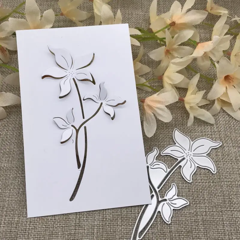 꽃 배경 프레임 금속 절단 다이 스텐실, DIY 스크랩북 장식 엠보싱 공예 다이 커팅 템플릿