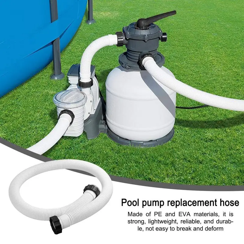 Ground Pool Hose Replacement 1.5 Inch Diameter Swimming Pool Replacement Hose 59 Inch Long Interconnecting Tubes Sand Filters