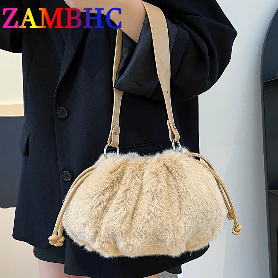 Fluffy, Fuzzy, Soft, Plush Cartoon Duck Design Cute Shoulder Bag Plush  Crossbody Bag For Girls, Women, College Students, Rookies & White-collar  Workers For Work, Office, Commute, For Autumn & Winter, Warm Winter