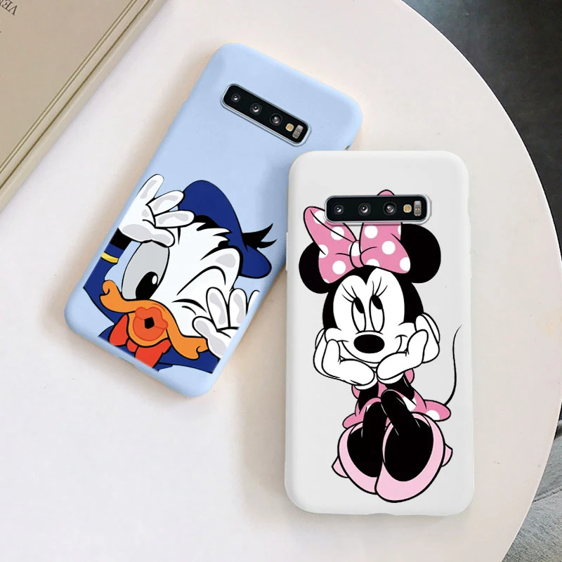 For Samsung S10 S 10 Plus S10E Phone Case Cute Pink Mickey Minnie