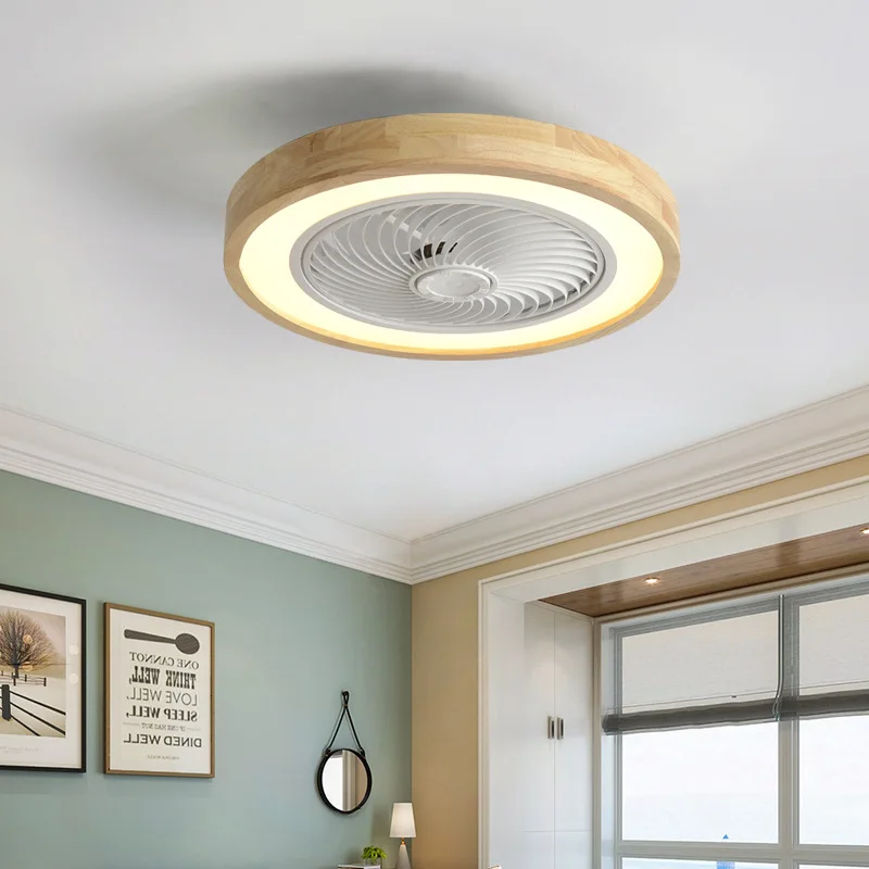 Japanese Style Ultra-thin Ceiling Light Solid Wood Master Bedroom Light Modern Minimalist Room Living Room LED Lighting Fixtures