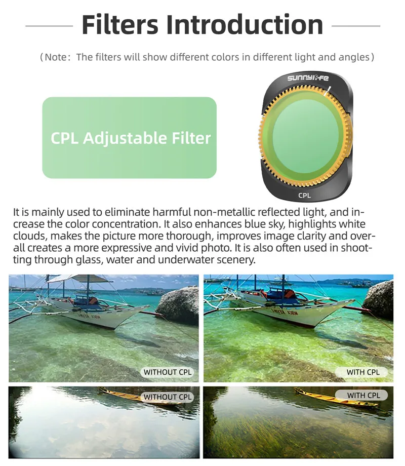 DJI Pocket 3 NDPL CPL Filters Kit Osmo Pocket 3 Accessories ND8 ND16 ND32 MCUV Lens Filters Gimbal Protector Set camera filters kit