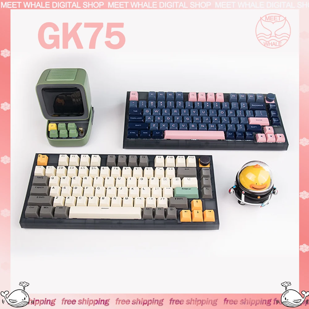 

Skyloong GK75 Gamer Mechanical Keyboard 80Key Wired Keyboard Keycaps PBT 75% Layout Hot Swap Keyboard Gasket Gamer Keyboard Gift