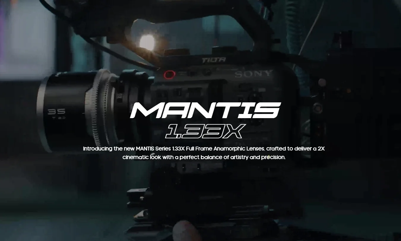.Great Joy LENS MANTIS 35mm 50mm 75mm T2.0 1.33x Anamorphic Full Frame Lens