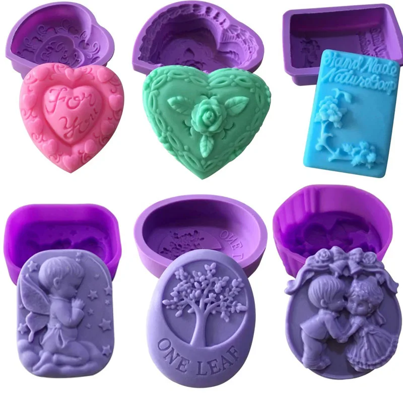 Silicone Mold Soap Molds for Making Rose Flower Fondant 3d DIY Form Handmade Cake Decorating Sugarcraft