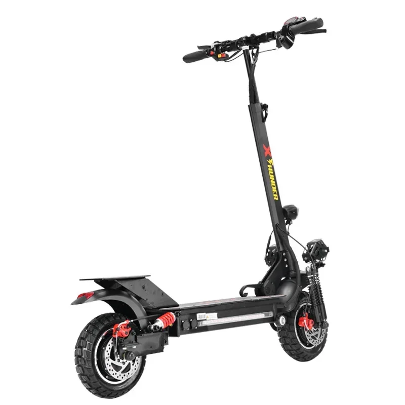 Foldable Adult Electric Scooter 2400W 52V 21AH Dual Motor Escooter Max Speed 65km/h Range 80km Hydraulic Brake