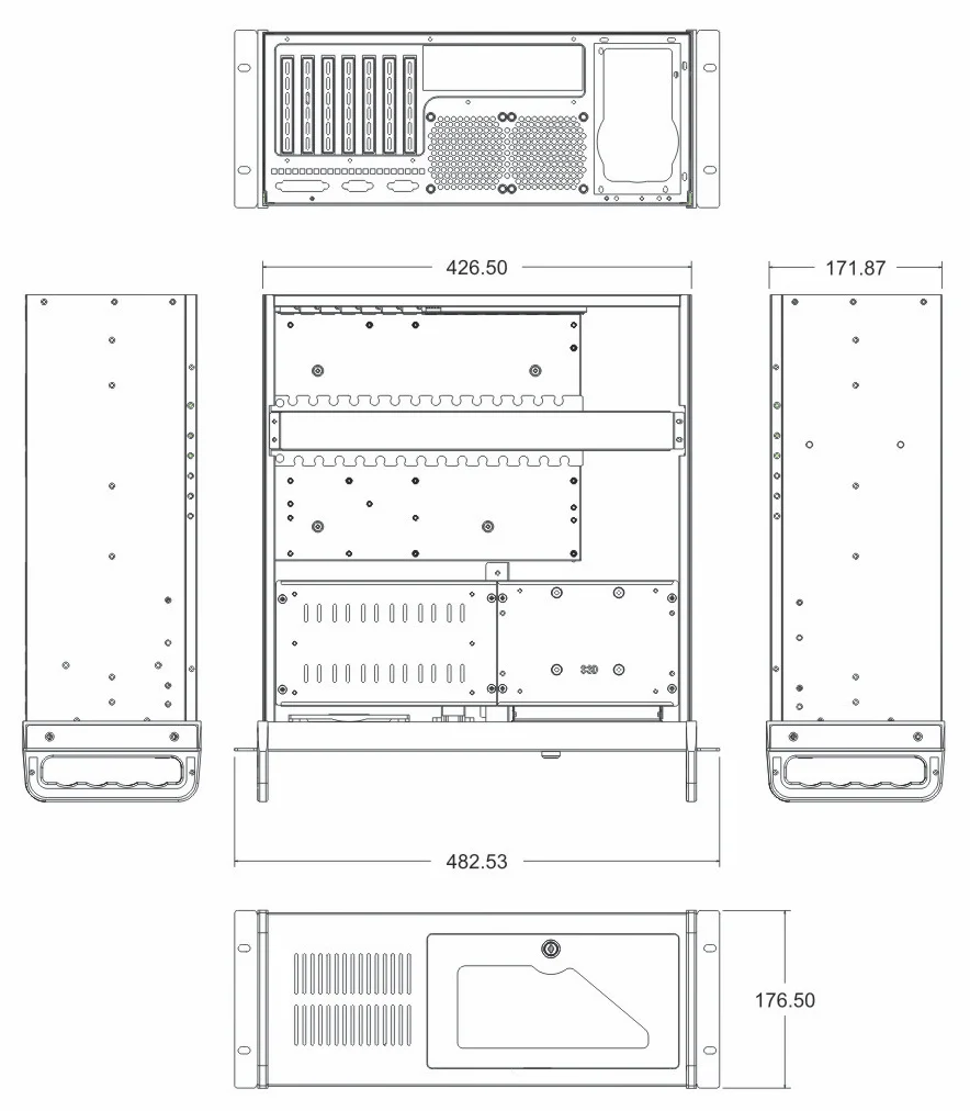 4U-4509W 프리미엄 컴퓨터 케이스 산업용 PC 케이스 산업용 컴퓨터 케이스 견고하고 내구성이 뛰어나며 맞춤 제작이 가능합니다.