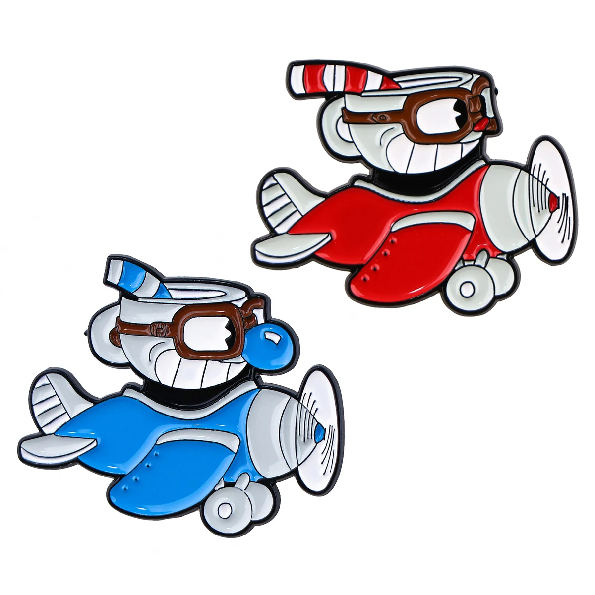 Teacup Head Badge On Zaino Smalto Pin Spilla Spilla Per Vestiti Accessori Cosplay Gioco Gioielli Regali Per Gli Amici