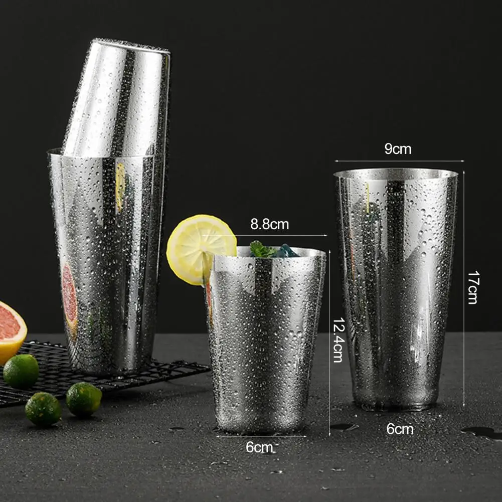 

1370ml Cocktail Shaker Leak-Proof Stainless Steel Wine Shaker Two-piece Drink Mixer Tool for Kitchen