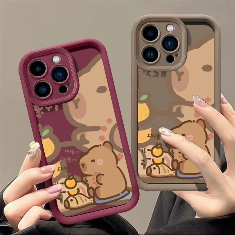 Capybara Shockproof Soft Silicone Phone Case