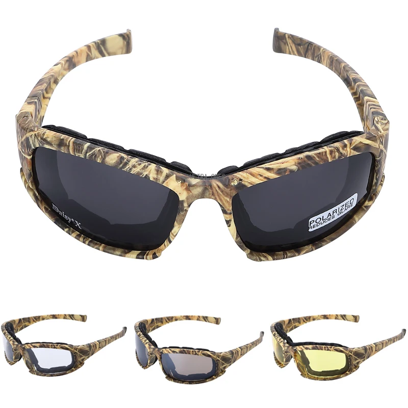 

Тактические очки для стрельбы, тренировок, искусственная кожа, для рыбалки, скалолазания, пешего туризма, езды на велосипеде, UVA UVB ветрозащитные поляризованные очки