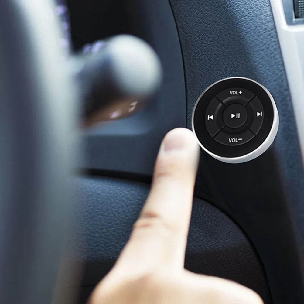 Bluetooth Remote Control Car Steering Wheel Media Button for IOS Android