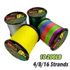 JOF Fishing Line 500M 4/8/16 Strands Wear-resistant Multifilament Braided Wire x4/x8/x16 10LB-200LB Fishing Accessories PE Line 5