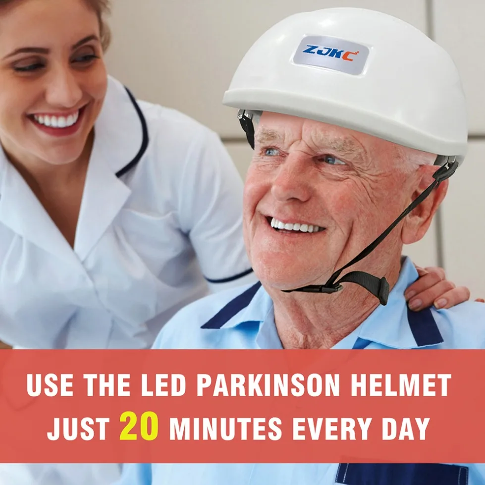 ZJKC Neurofeedback LED Therapy Helmet for Parkinson Alzheimer Dementia Stroke PBM 810nm Infrared Light Brain Stimulator Machine