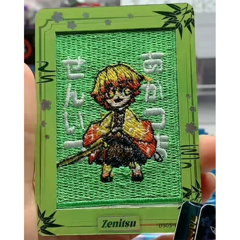 Anime Demon Slayer Kamado Nezuko Agatsuma Zenitsu Kochou Shinobu Kanroji Mitsuri Collectible Cards Birthday Gifts Children's Toy