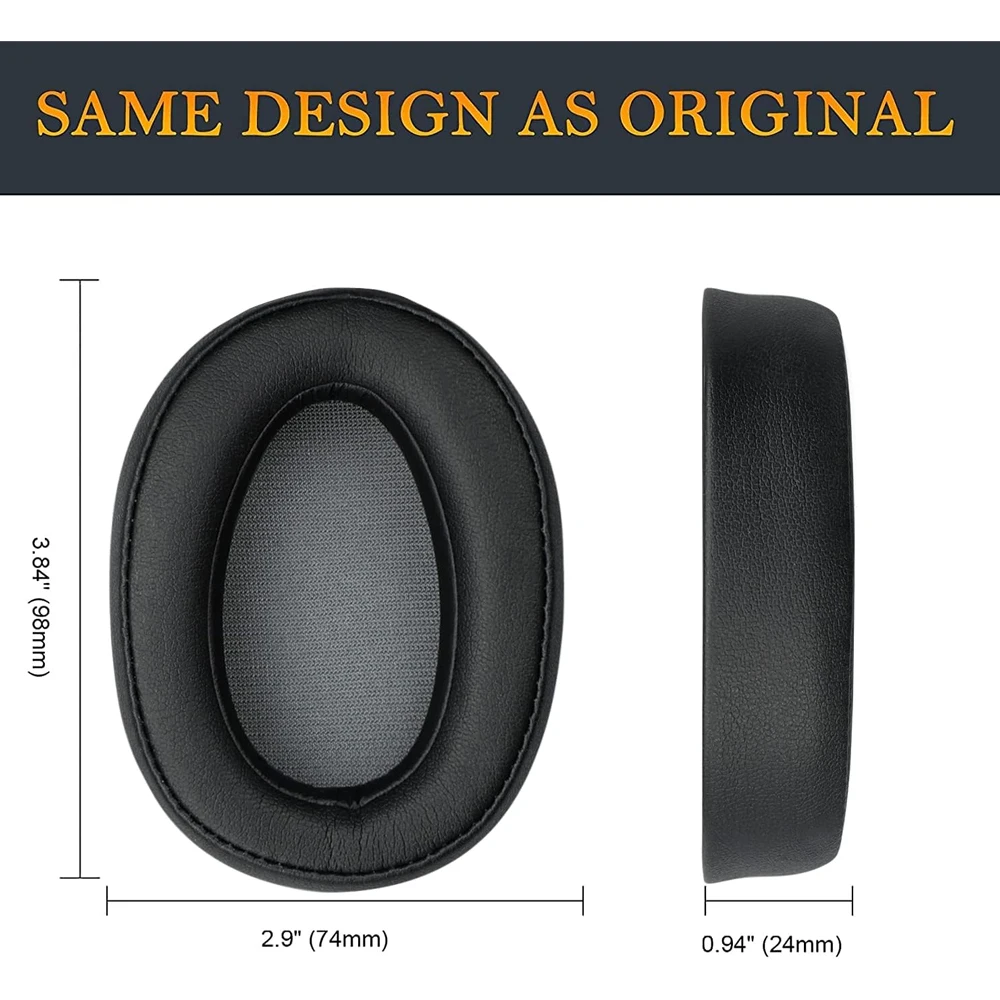 Earpads Compatible with SONY WH-H900N MDR-100ABN Protein leather Memory foam Ear Pads Cushions Replacement Over-Ear Headphones