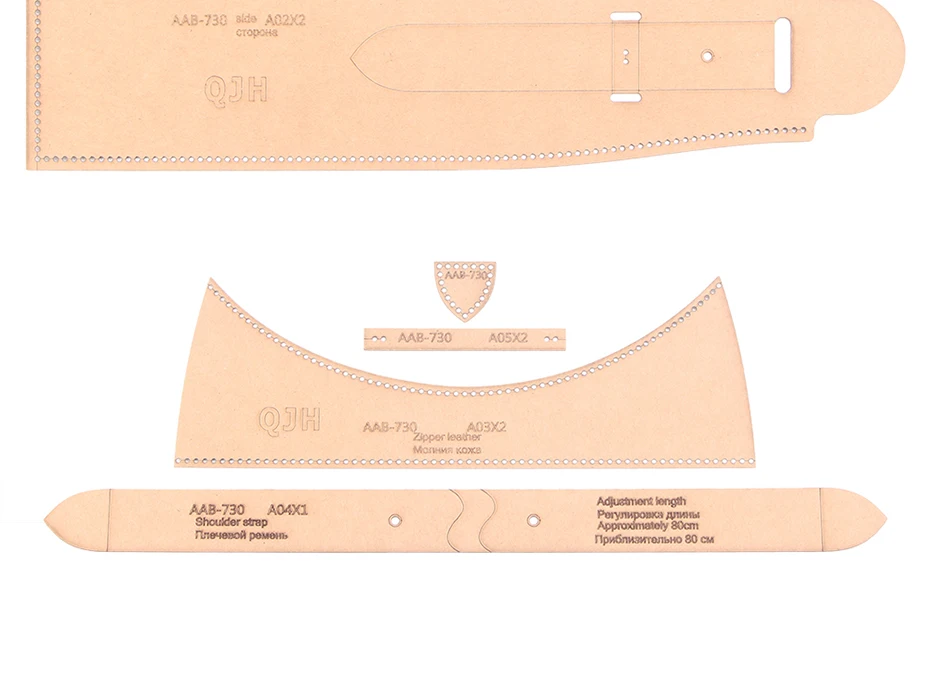 Ladies Underarm Bag One Shoulder Bag Handbag Acrylic Template Leather Pattern DIY Leather Craft Pattern With Hole Template Sewin