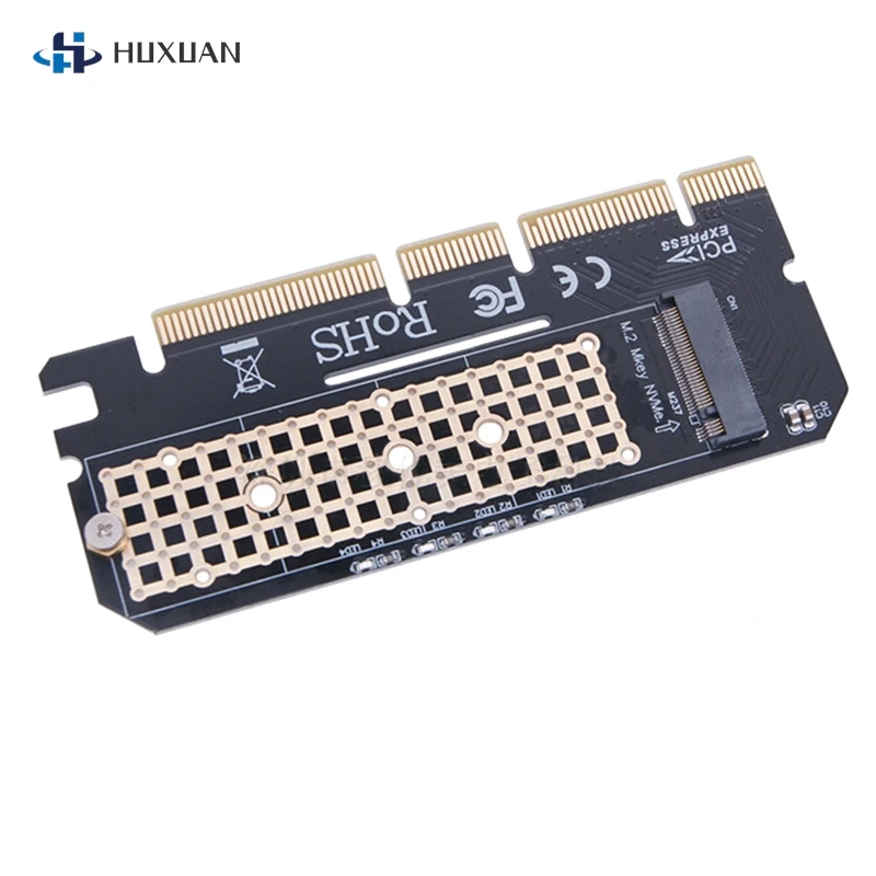 LED M 키 인터페이스 카드 포함 M.2 SSD to PCIE 3.0 X16 어댑터, NVMe 2230 2280 사이즈 M.2 SSD용 PCI 익스프레스 3.0 X4 지원