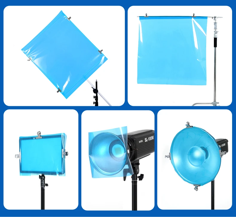 40CMx50CM Color Gel Filter Paper For Photography Studio LED Light Conical Snoot