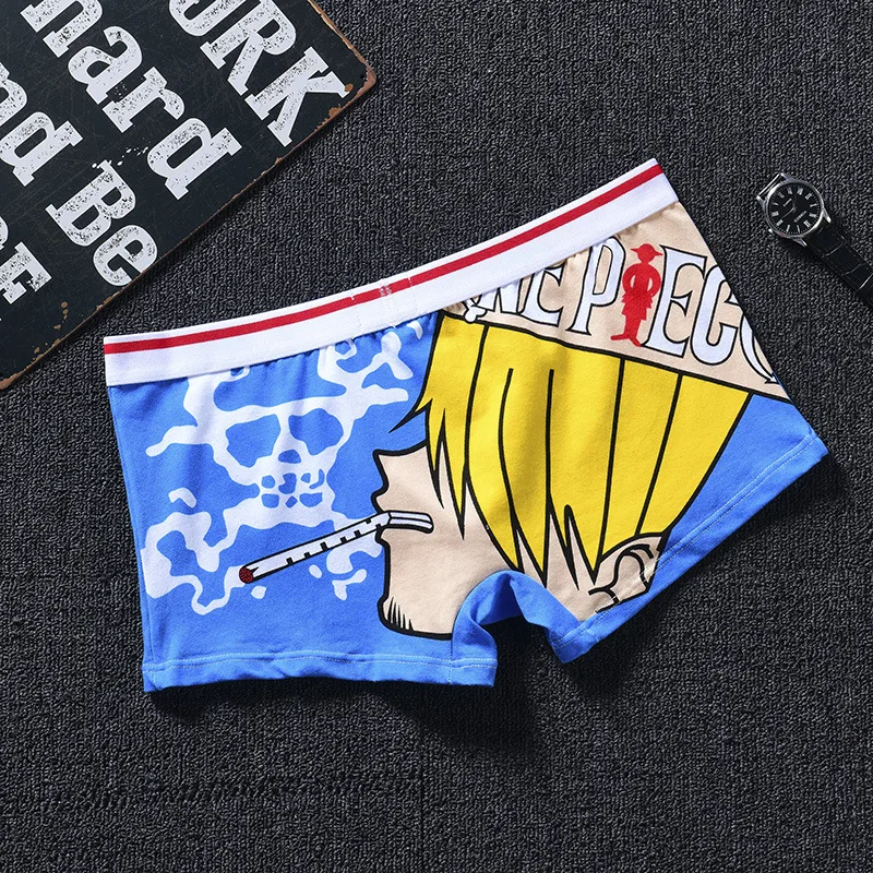 basic halloween costumes Anime Roronoa Zoro Underwear Men Tony Chopper Cosplay Cotton Boxers Cartoon Panties Male Breathable Underpants Funny Clothes funny mens halloween costumes