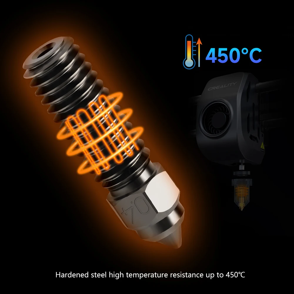 High-Speed Brass Plated Copper & Hardened Steel 3D Printer Nozzles