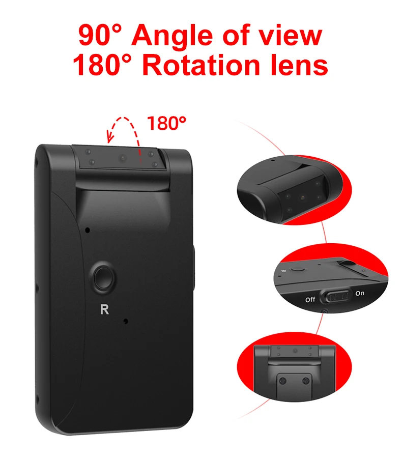 كاميرا WD7 الصغيرة بزاوية تظهر تصميم الجسم المدمج