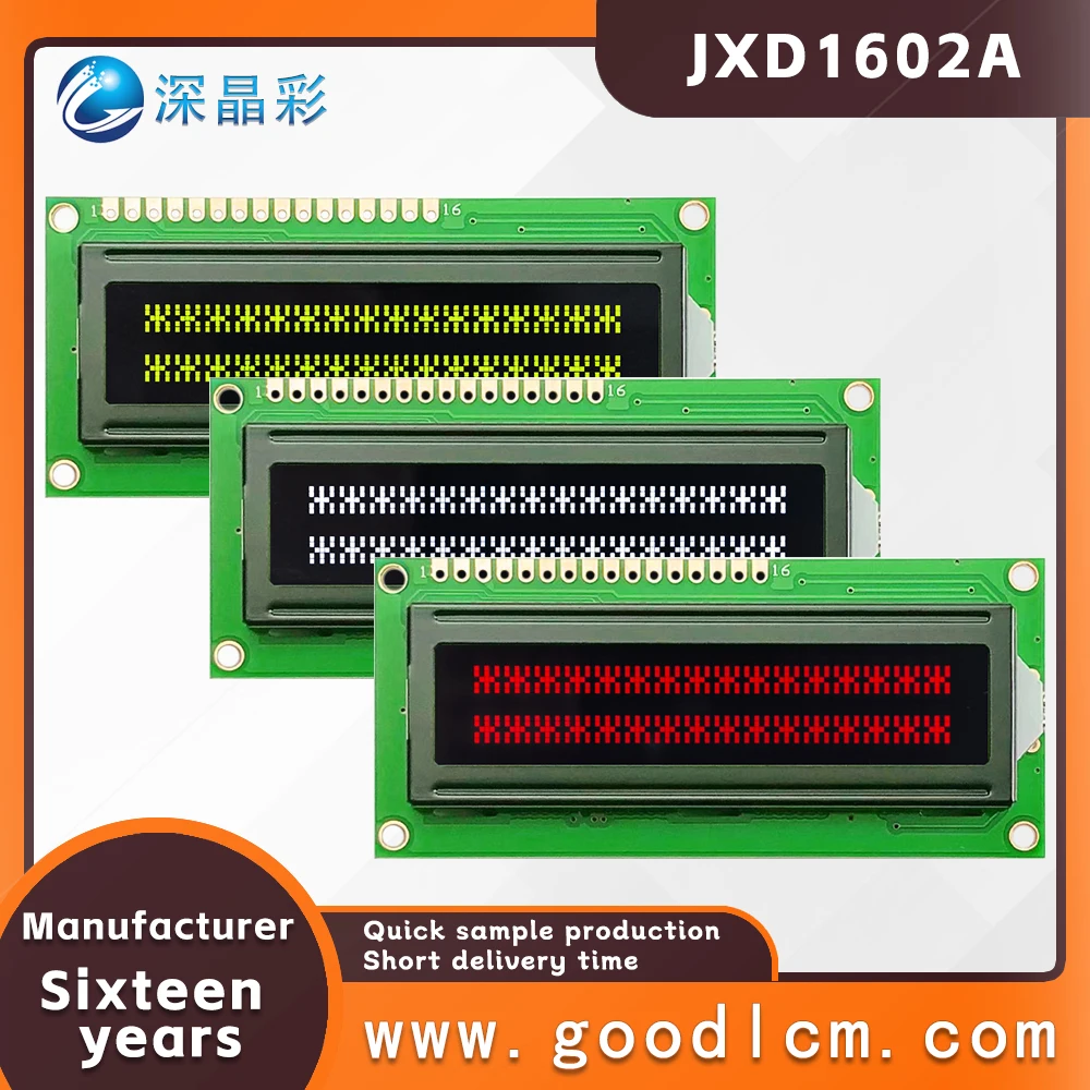 

Russian display 1602A LCD Display screen 16X02 character LCM module SPLC780D-02 Drive Russian display 3.3V power supply