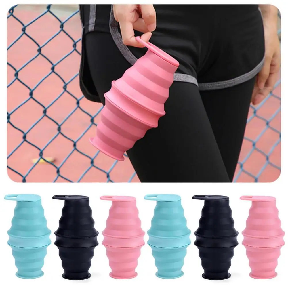 500ML Collapsible Water Bottle Food Grade BPA Free Portable Travel Hiking Sports Water Kettle