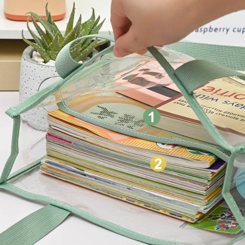 다기능 PVC 파우치 가방, 대용량 문서 가방, 투명한 두꺼운 데이터 보관 가방, 학교 사무용품, 신제품