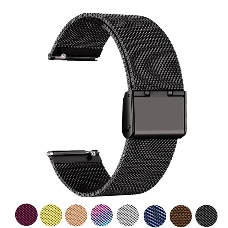Elegant Milanese Loop Strap - Timeless Stainless Steel Mesh Bracelet for Smartwatches (22mm/20mm)
