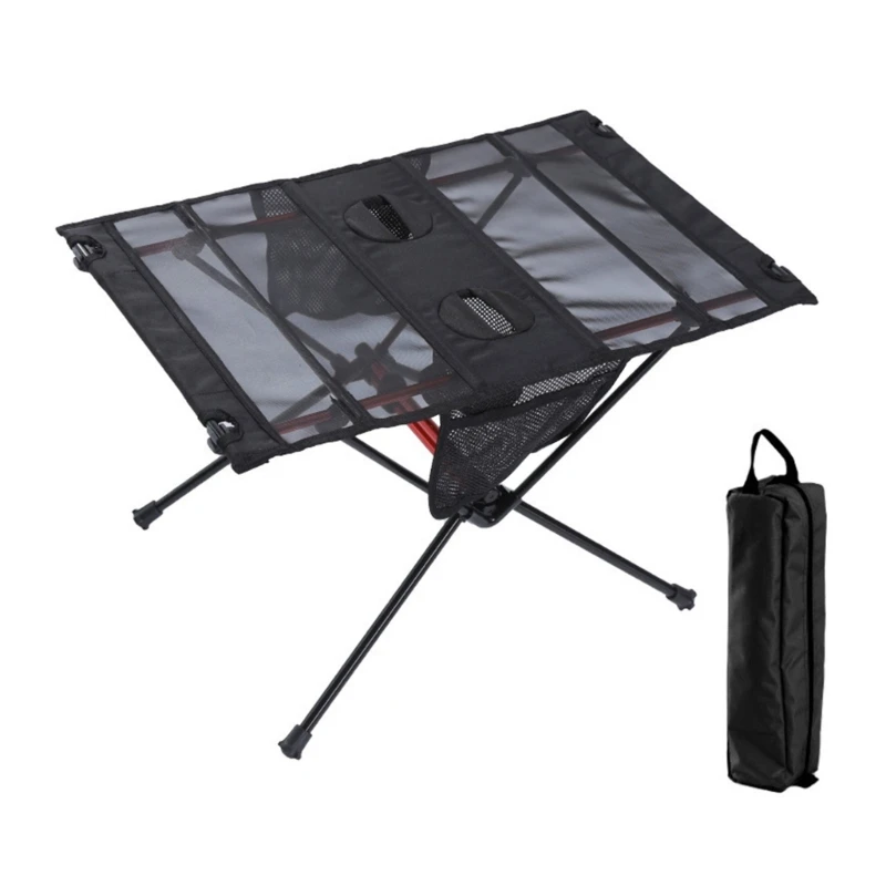 

Collapsible Picnics Roll up Foldable Fishing Table Aluminum Alloy for Outdoor