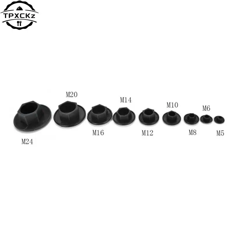 Black Hex Socket Allen Bolt Screw Nut Hexagon Head Cover Cap Protector 20PCS M5-24 hexagon socket head bolt,hex socket screw,hexagon socket screw,hexagon socket head screw