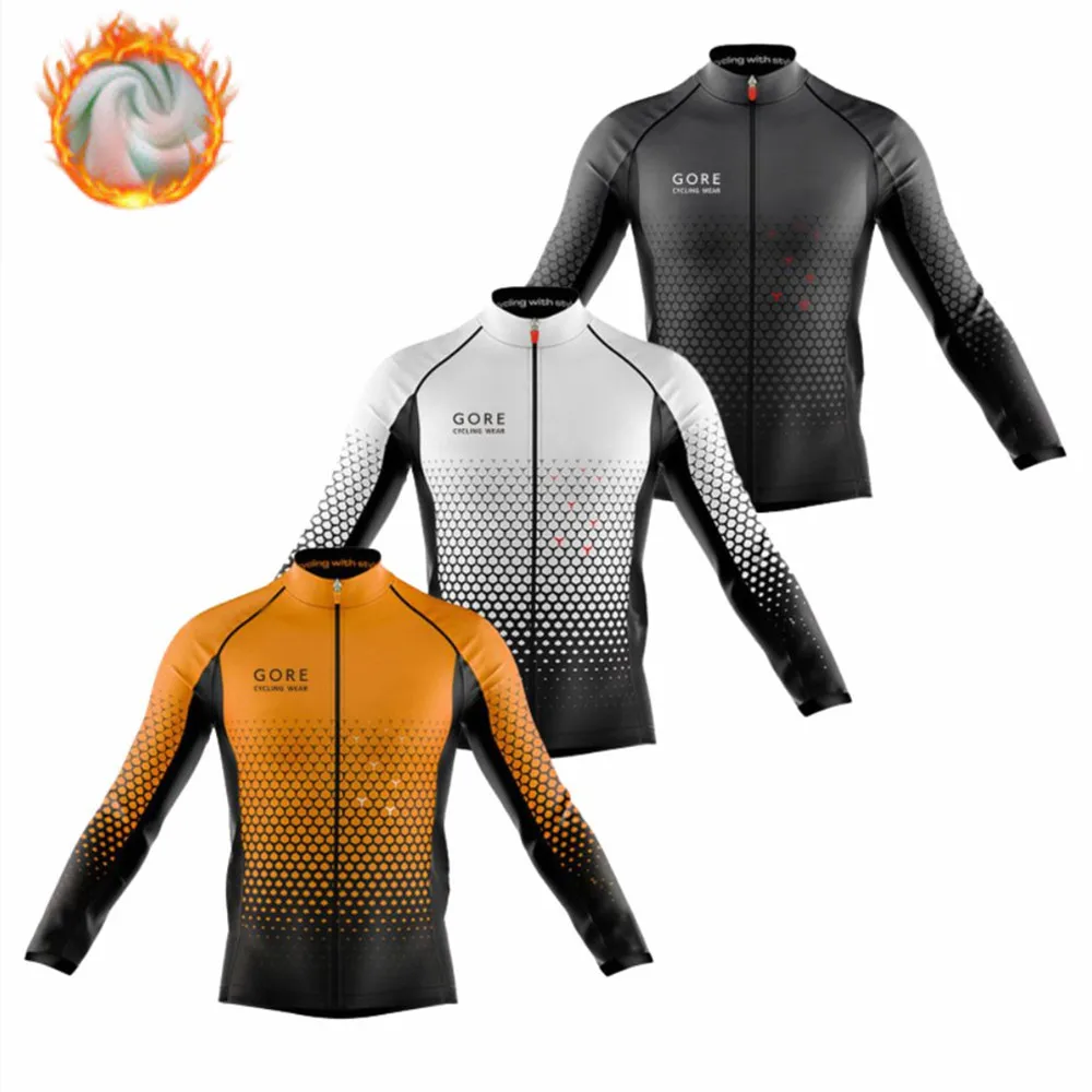 Grijpen Straat doos Gore Fietskleding Winter Fleece Wielertrui Maillot Mountain Fiets Kleding  Mannen Rijden Thermische Jas Racefiets Kleding| | - AliExpress