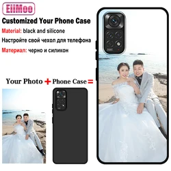 EiiMoo Personalized Silicone Photo Case - Custom DIY Image Cover for Xiaomi Poco C75 5G (Silicone Black Case)