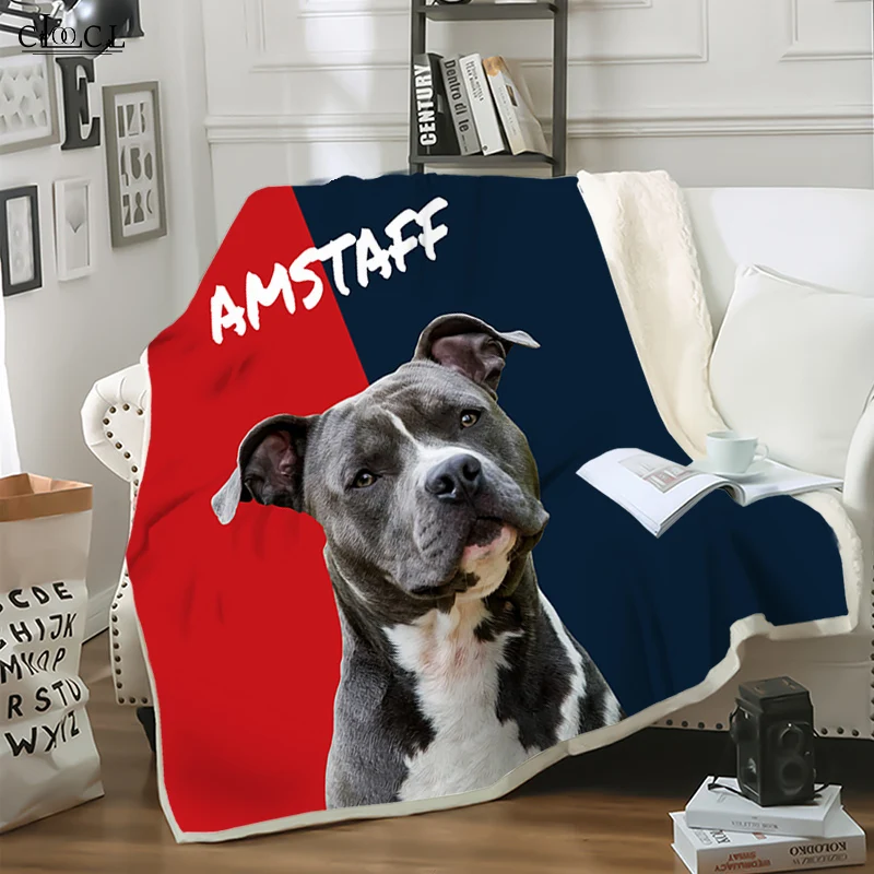 Amstaff Best Friend For Life Harajuku Coperte Stampa 3D Bambino Trapunta Per Adulti Per Letti Home Living Portable Getta Coperta