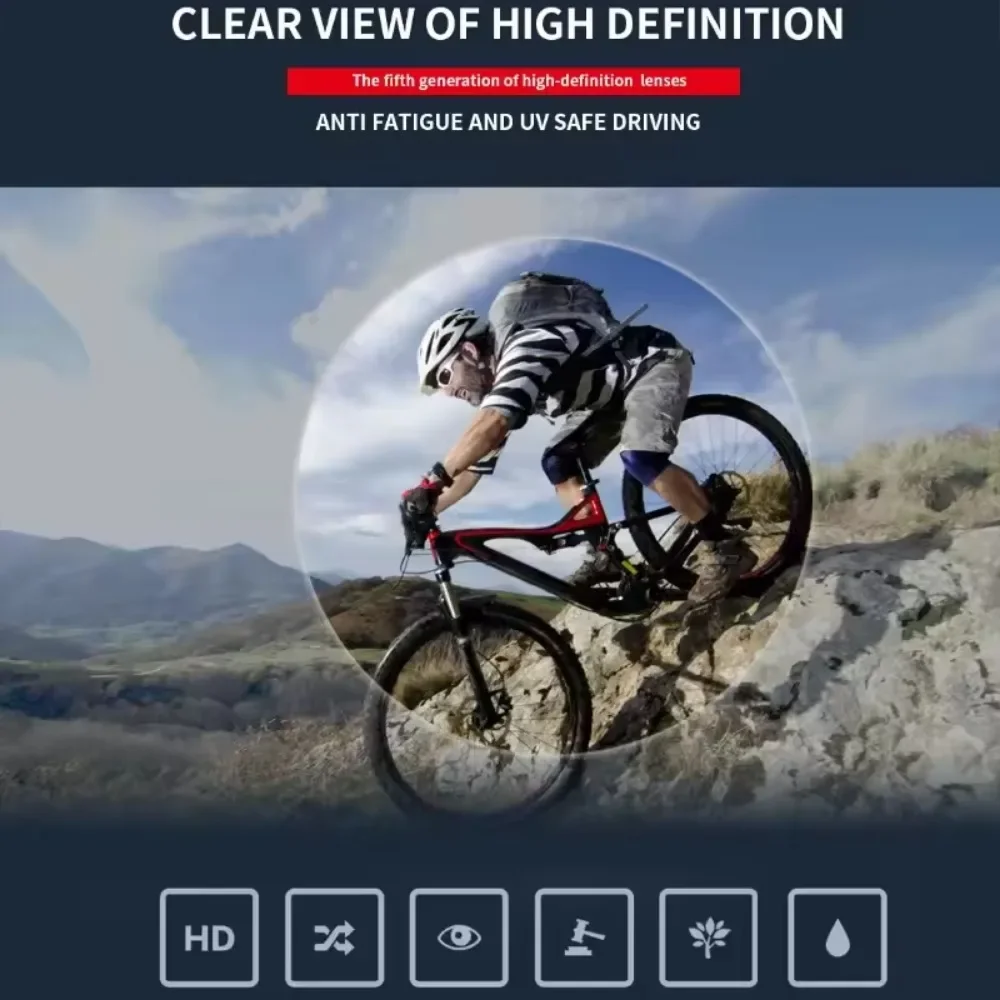 1개 패션 스포츠 남성용 선글라스 로드 자전거 고글 산악 사이클링 라이딩 보호 고글 아이웨어 MTB 자전거 선글라스