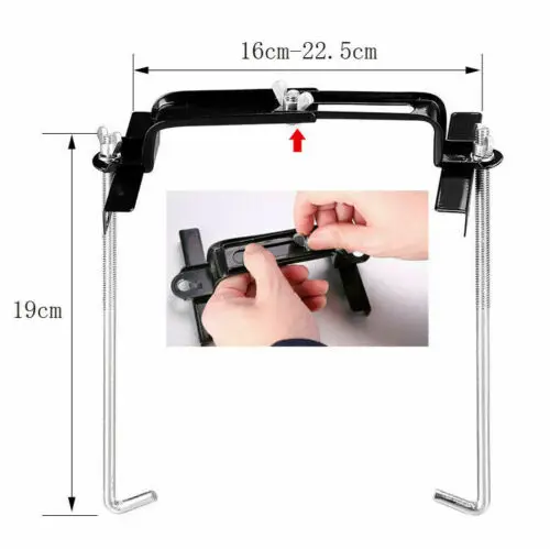 19cm Universal Metal Car Battery Tray Adjustable Hold Down Clamp Bracket Kit battery hold down clamp bracket battery clamp